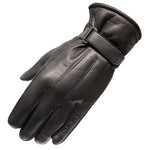 Black Vapour Leather Motorcycle Gloves