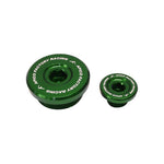 Apico Engine Plugs - Kawasaki KXF250 2004-10, Suzuki RMZ250 2004-06 - Green