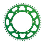 Apico Evolite Rear Sprocket - Kawasaki KX 125/250 1980-2008, KXF 250/450 2004-23 - Green/ 47T