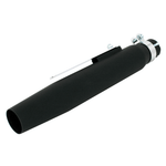 Bike It Universal  15" Tapered Silencer With Clamp & Single Reducer - Matt Black