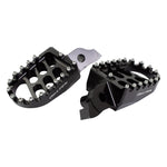 BikeTek Wide Foot Pegs - Suzuki RMZ250 2007-09, RMZ450 2005-07 - Black