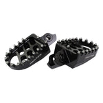 BikeTek Wide Foot Pegs - Suzuki RMZ450 2008-09 - Black