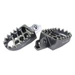 BikeTek Wide Foot Pegs - Suzuki RMZ450 2008-09 - Gun Metal