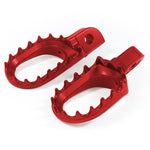 Raceline Aluminium Adjustable Trials Foot Pegs - Red