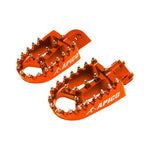 Apico Xtreme Foot Pegs - KTM SX85 2018-23, SX/SXF 2016-22, EXC/EXC-F 2017-23 - Orange