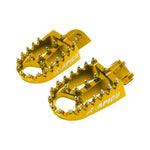 Apico Xtreme Foot Pegs - Suzuki RMZ250 2010-23, RMZ450 2012-23 - Yellow