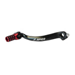 Apico Elite Gear Pedal - Honda CRF250R 2010-17 - Black/ Red