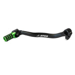 Apico Elite Gear Pedal Kawasaki KXF250 2006-08 Black/ Green