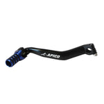 Apico Elite Gear Pedal - Yamaha YZF250 2001-05, YZF450 2003-05 - Black/ Blue