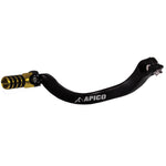 Apico Elite Gear Pedal - Suzuki RM125 1989-2008, RM250 1989-2000 - Black/ Yellow