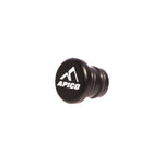 Apico CNC Gear Pedal Tip End Cap - Aluminium Black