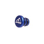 Apico CNC Aluminium Gear Pedal Tip End Cap - Blue