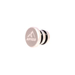 Apico CNC Gear Pedal Tip End Cap - Aluminium Silver