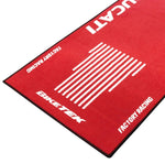 BikeTek Series 3 Ducati Logo Garage Mat - 190 x 80cm