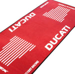 BikeTek Series 3 Ducati Logo Garage Mat - 190 x 80cm