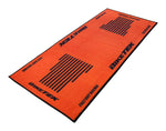 BikeTek Series 3 Orange Black Garage Mat - 190 x 80cm