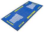 BikeTek Series 3 Blue White Yellow Garage Mat - 190 x 80cm