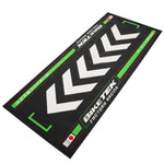 Biketek Series 7 Green Rising Sun Garage Mat - 190 x 80cm