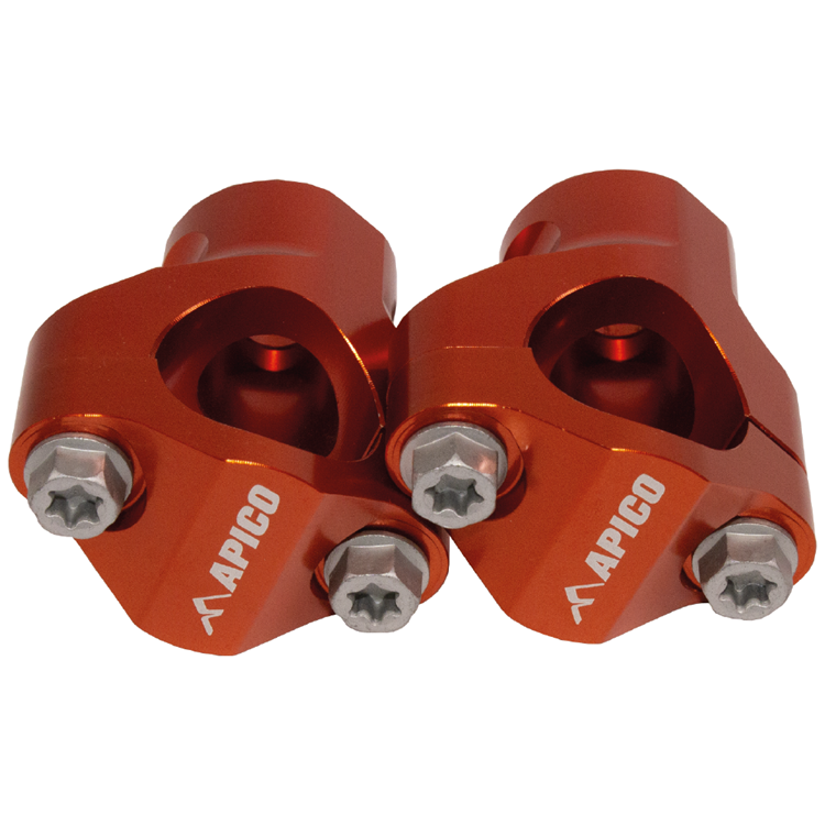 Apico Handlebar Mount Kit - 28.6mm - KTM SX/SXF 125-450 & Husqvarna TC/FC 125-450 2017-21 - Orange