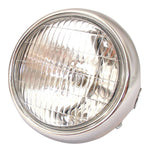 Bike It Universal 5" Round Chrome 12V 35W Headlight