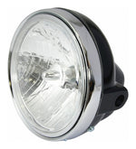 Bike It Universal 7" Round Headlight - Black