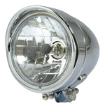 Bike It Universal Bullet 4 1/2" H4 Headlight - Chrome