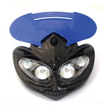 Bike It Universal Enduro Rage 12V 20W Headlight Unit - Blue