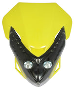 Bike It Universal Spectre Fairing Headlight - Yellow