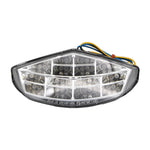 Bike It LED Rear Tail Light With Clear Lens & Integral Indicators - Ducati Monster 696 2008-13