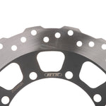 MTX Performance Front Solid Wavy Brake Disc - Kawasaki KLR650 2008-09