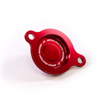 Apico Oil Filter Cover - Honda CRF250R 2018-24, CRF450R 2017-24, CRF 250/450RX 2017-24, CRF450X 2019-24 - Red