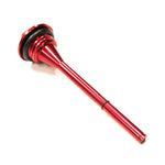 Apico Long Oil Fill Plug With Dipstick - Honda CRF250R 2004-09, CRF250X 2004-19, 450X 2004-18 - Red