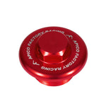 Apico Aluminium Oil Fill Plug - Honda/Kawasaki/Yamaha/Suzuki Up To 2017 - Red/ Short