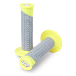 Pro Taper Lock On Pillow Top Grips - Neon Yellow/ Grey