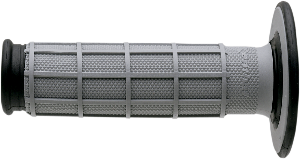 Renthal G152 MX Dual Compound Full Waffle Grips - Grey/Black