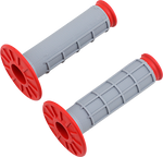 Renthal G156 MX Dual Compound 1/2 Waffle Grips - Grey/Red