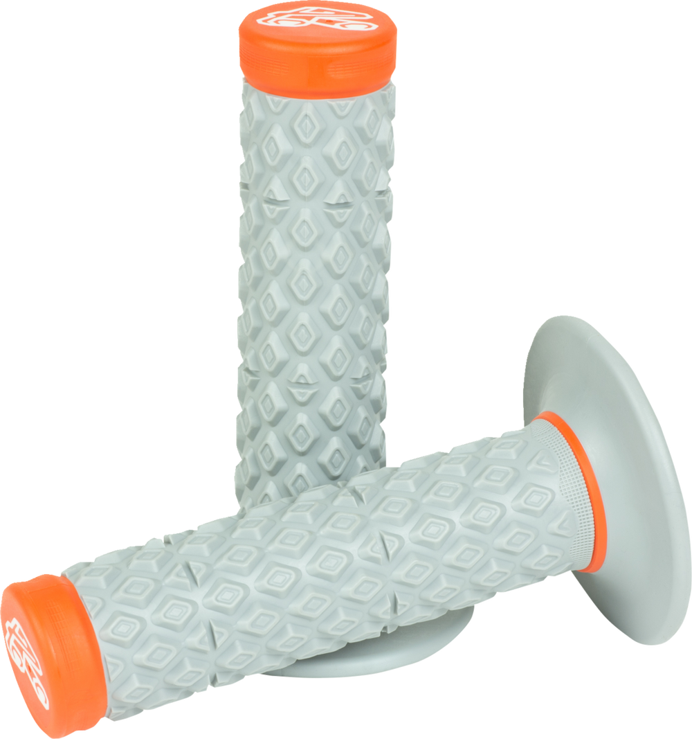 Renthal G208 MX Dual Compound Comfort Soft/Firm Grips - Orange