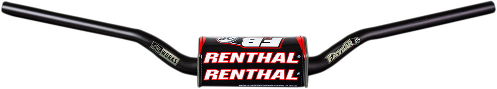 Renthal 933 Villopoto/Stewart Bend FB36 Fat Bar Handlebars - Black