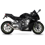 Scorpion Serket Taper Carbon Oval Exhaust - Honda CBR 650 F Full System 2014