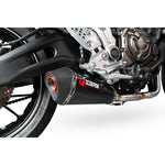 Scorpion Serket Taper Carbon Oval Exhaust - Yamaha MT-07 Full System 2014 - 2018