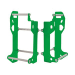 CrossPro Aluminium Radiator Braces - Kawasaki KXF250 2010-16 - Green