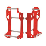 CrossPro Aluminium Radiator Braces - Honda CRF450R 2013-14 - Red