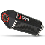 Scorpion Serket Parallel Carbon Oval Exhaust - Honda CBR 300 R 2014 - 2019