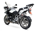 Scorpion Factory Satin Titanium Oval Exhaust Carbon Outlet BMW R1200GS 04-09