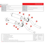 Scorpion Factory Carbon Round Exhaust Carbon Outlet Aprilia RSV1000 Factory/Millie R/Touno 03-08