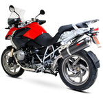 Scorpion Factory Satin Titanium Oval Exhaust - BMW R1200GS 2010 - 2012