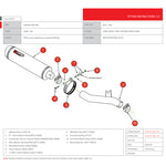 Scorpion Factory Stainless Round Exhaust Carbon Outlet Honda CBF 600 06 11