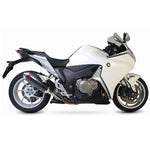 Scorpion Factory Satin Titanium Oval Exhaust Carbon Outlet Honda VFR 1200 No Panniers 10>Current