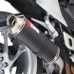 Scorpion Factory Carbon Oval Exhaust - Honda VFR 1200 No Panniers 2010 - 2017