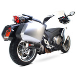 Scorpion Factory Carbon Oval Exhaust - Honda VFR 1200 with panniers 2010 - 2017